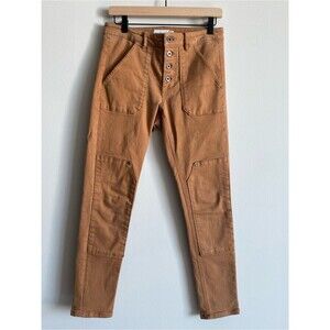 L.L. Bean Signature Double Knee Workwear Pants Rust Brown 6